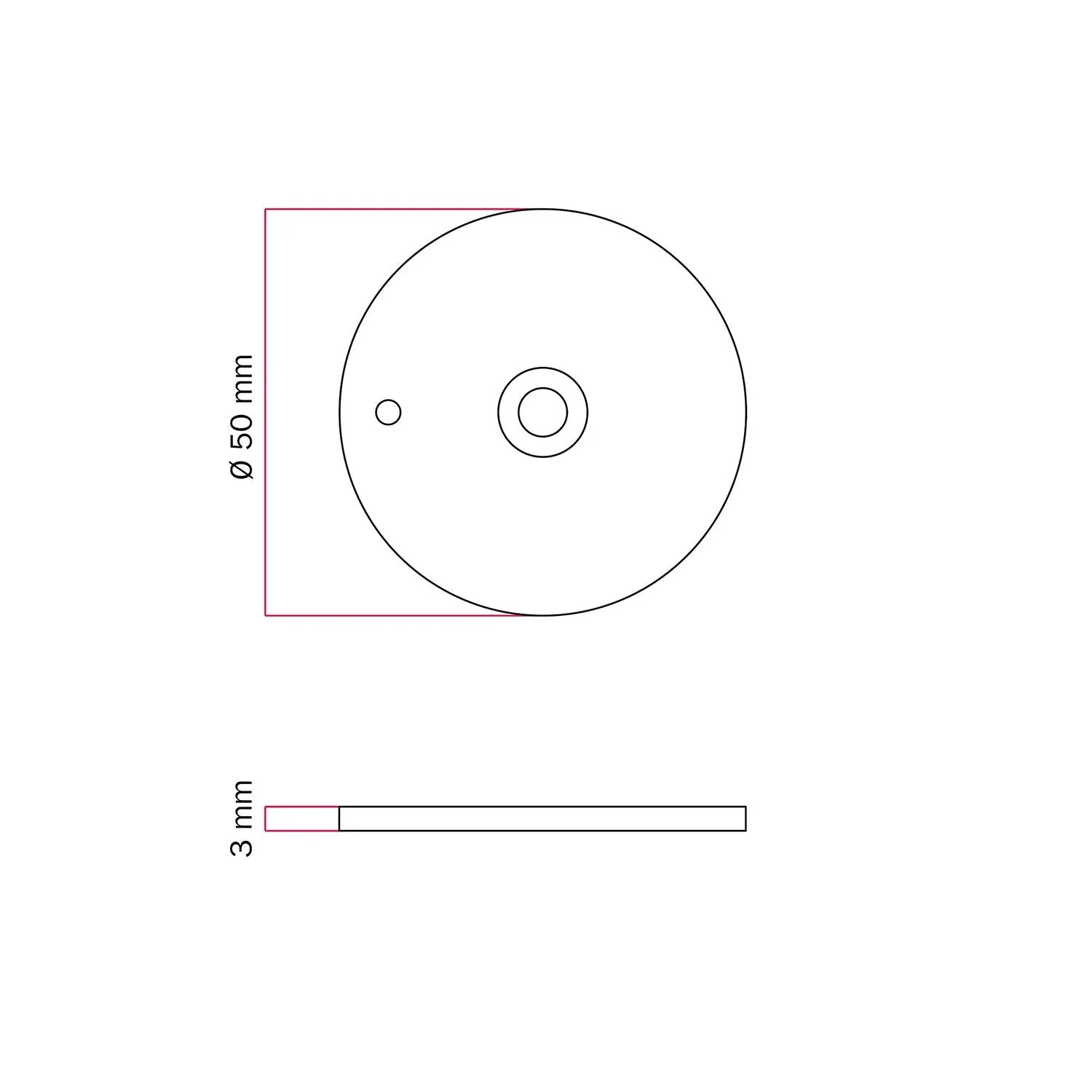 Creative Cables Mag-Y base magnetica parete bianco opaco