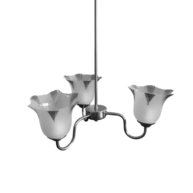 Tosel Brussels lampadario cromo 50x50cm vetro
