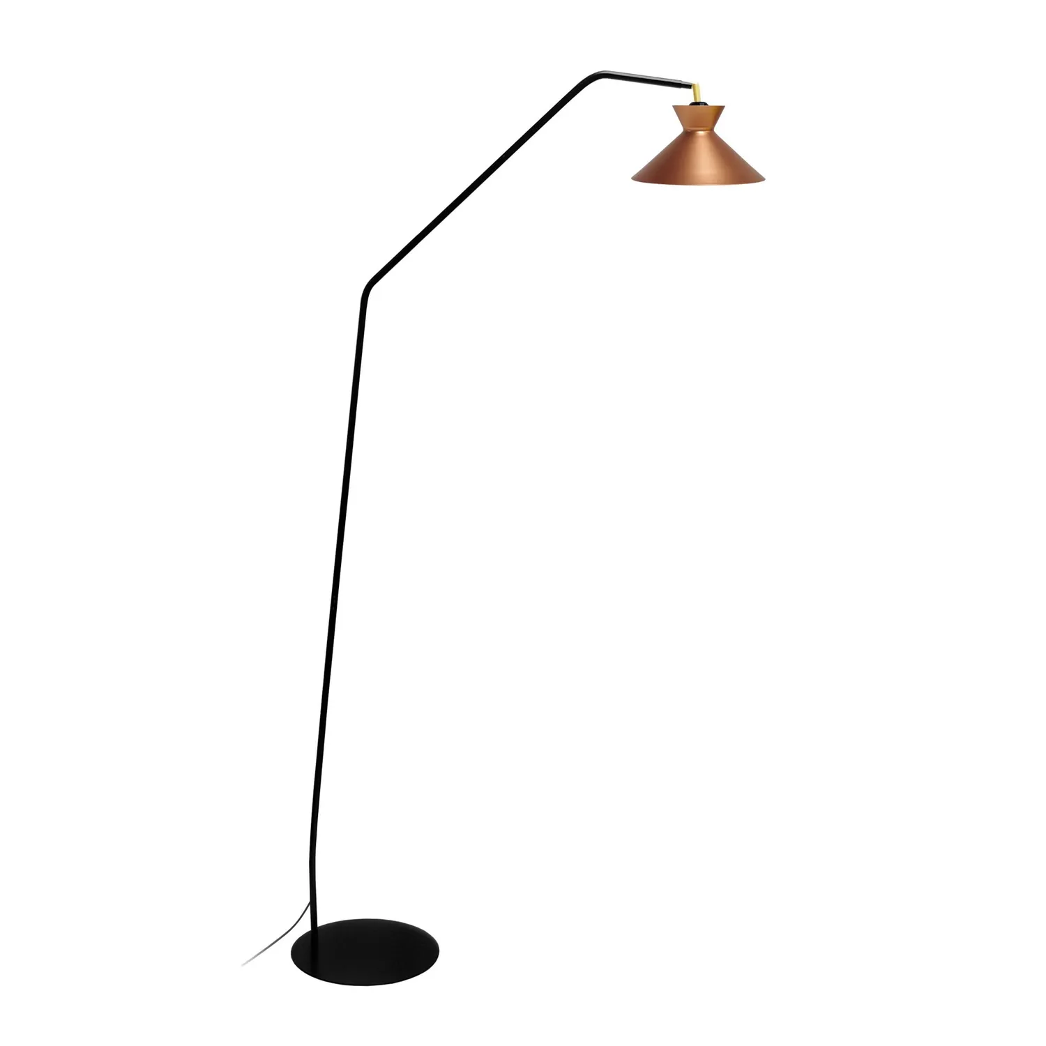 Tosel Leedes piantana lettura snodata E27 nera 175 cm