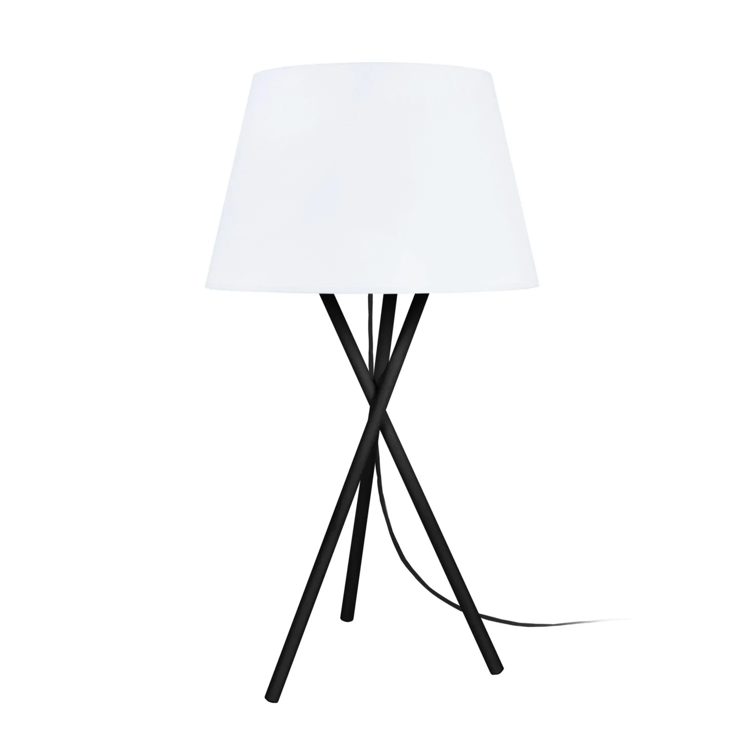 Tosel Midgard lampada tavolo treppiede bianco 41cm E27