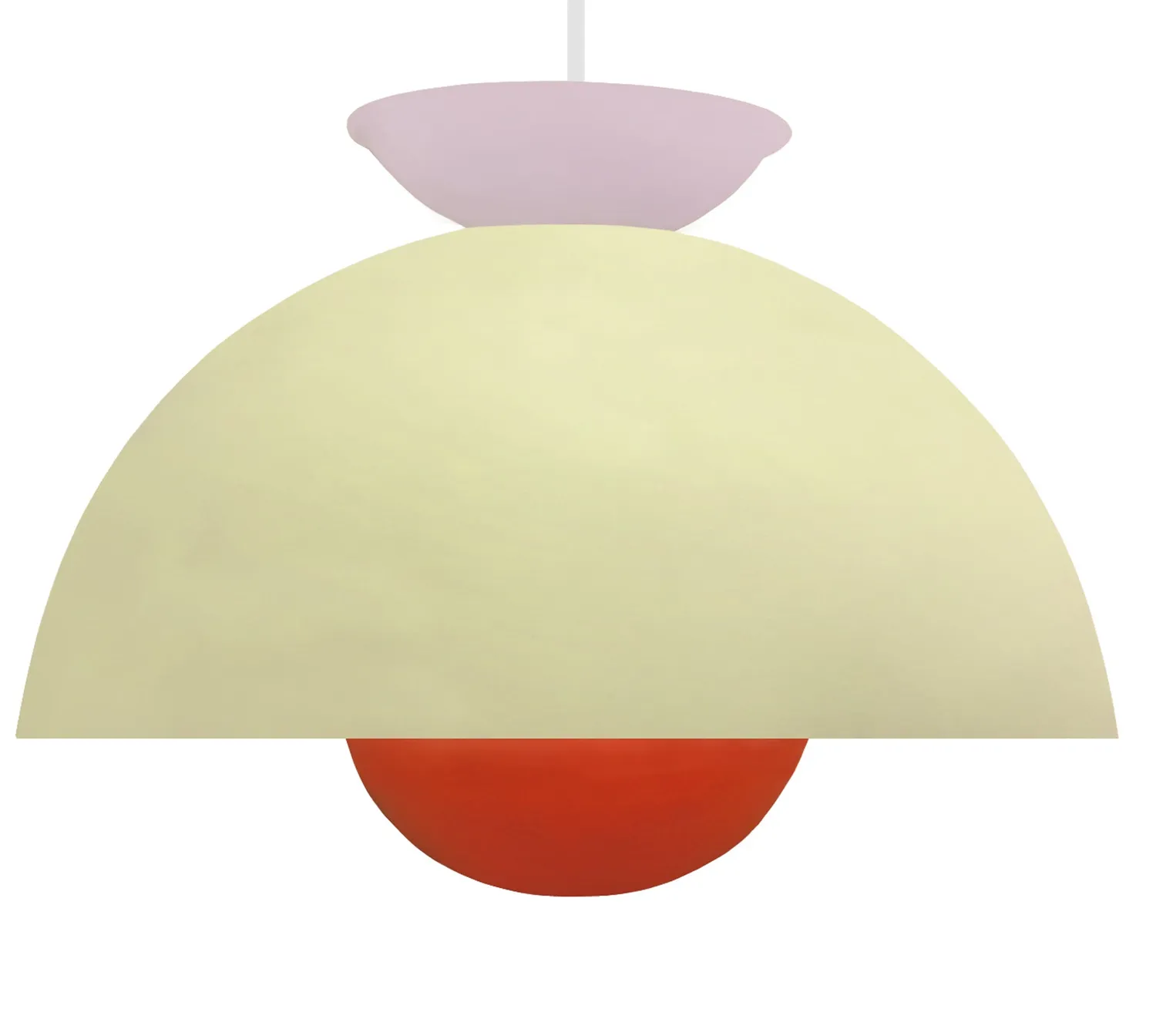 Tosel Eleonor sospensione 30x110cm beige semiglobo