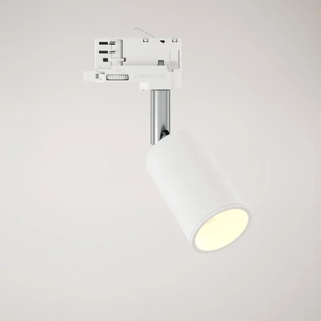 Creative Cables Bispot faretto binario bianco opaco con lampadina