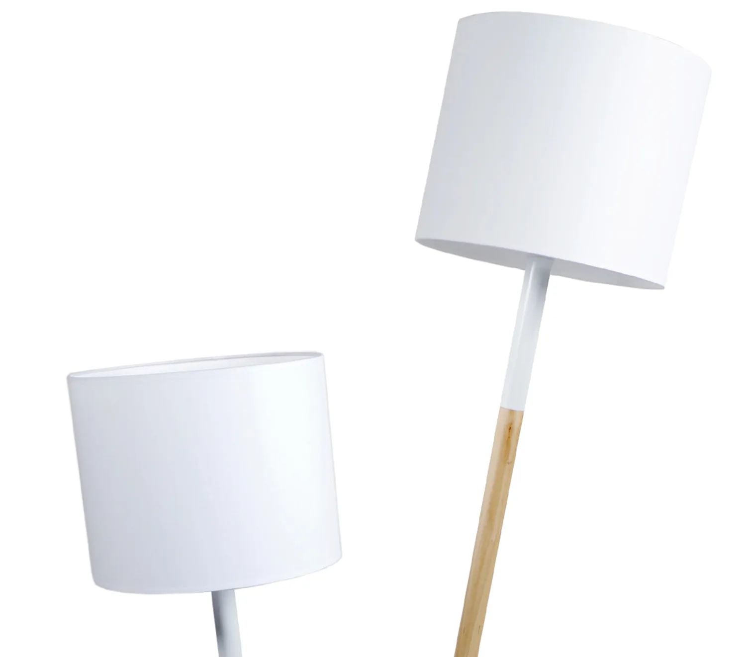 Tosel Tandem piantana naturale-bianco 50x163 cm