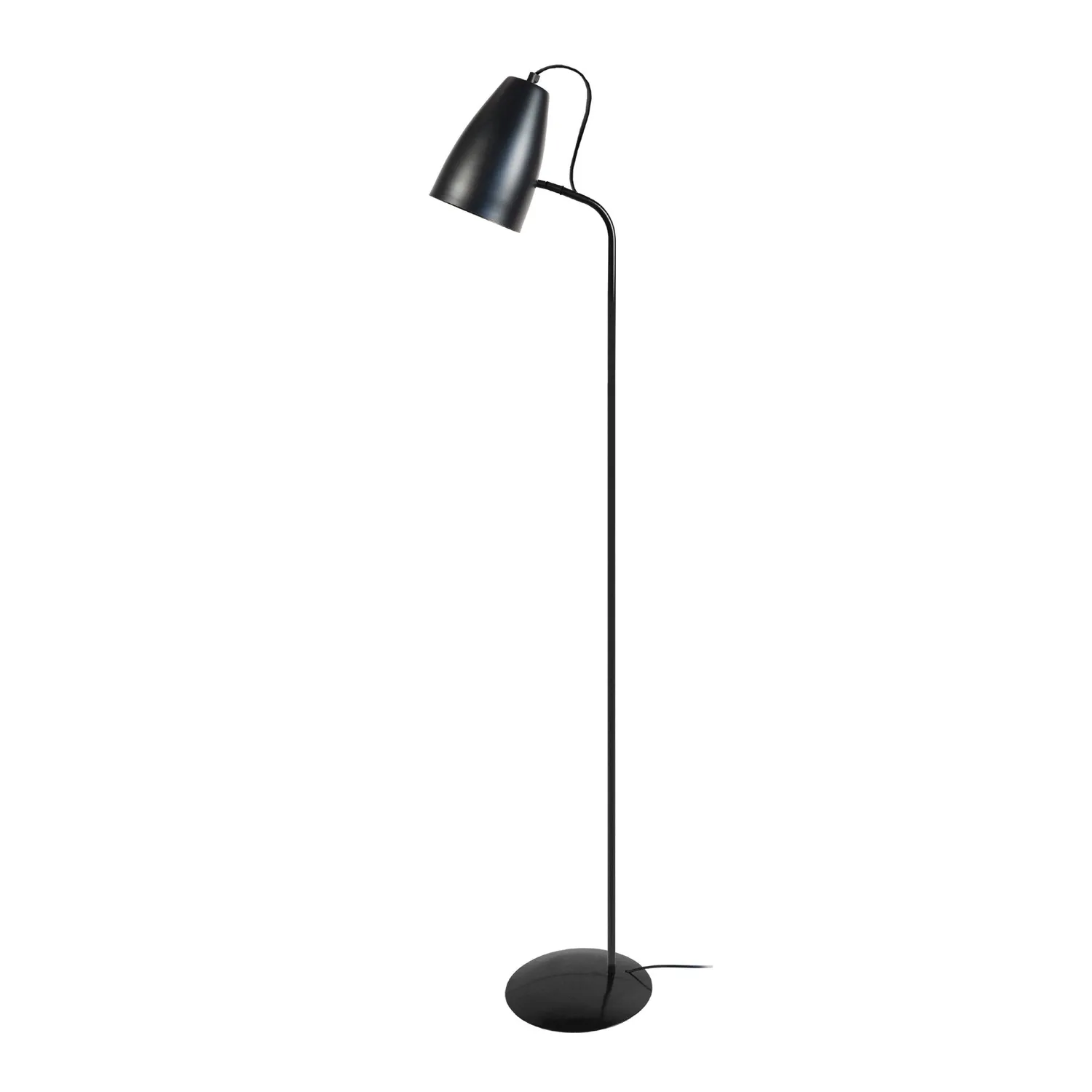 Tosel Larsen piantana lettura 150 cm metallo nero E27