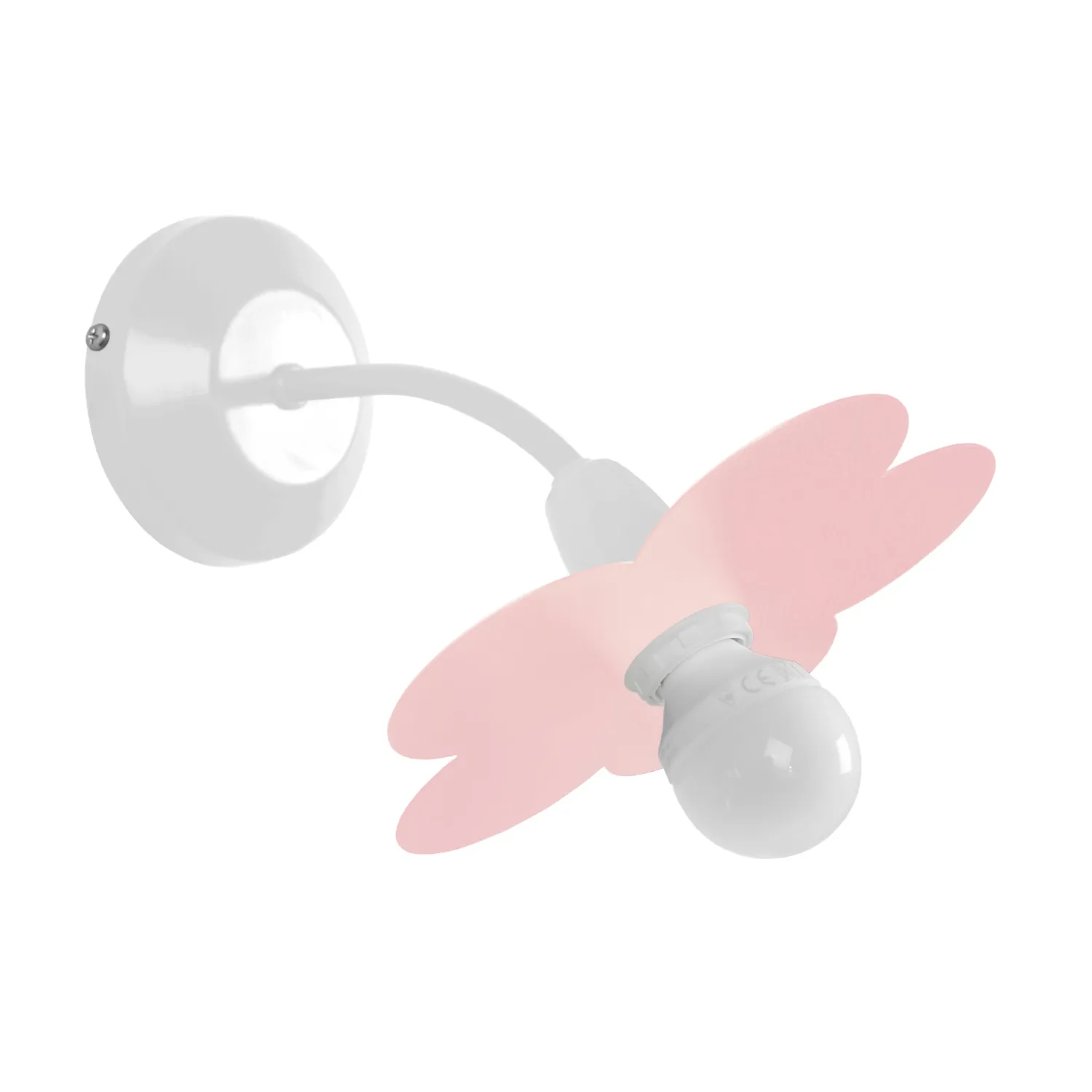 Tosel Pivoine applique 18x16cm metallo E14