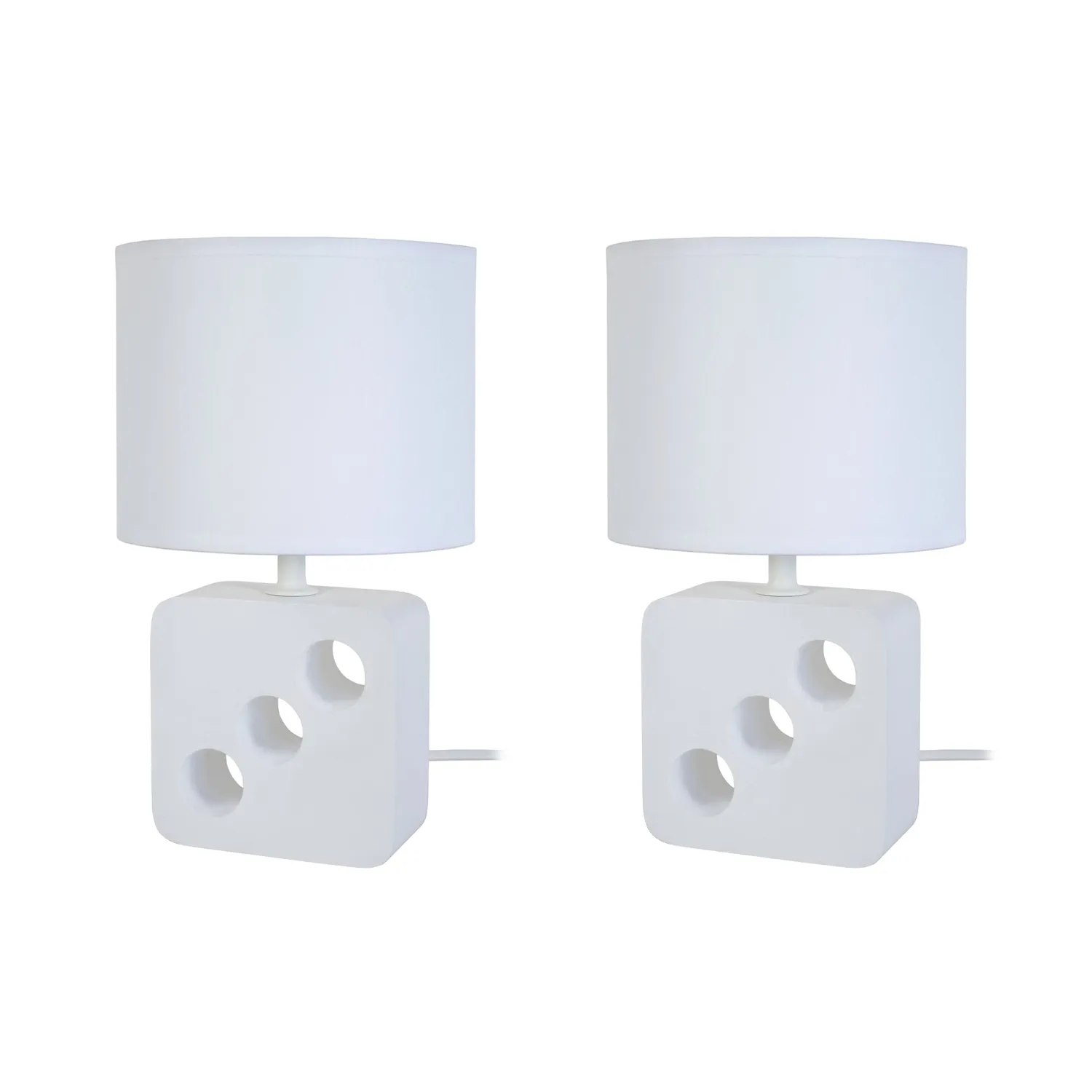 Tosel Kibo LT2 Lampada Comodino Legno 15x25 cm E14