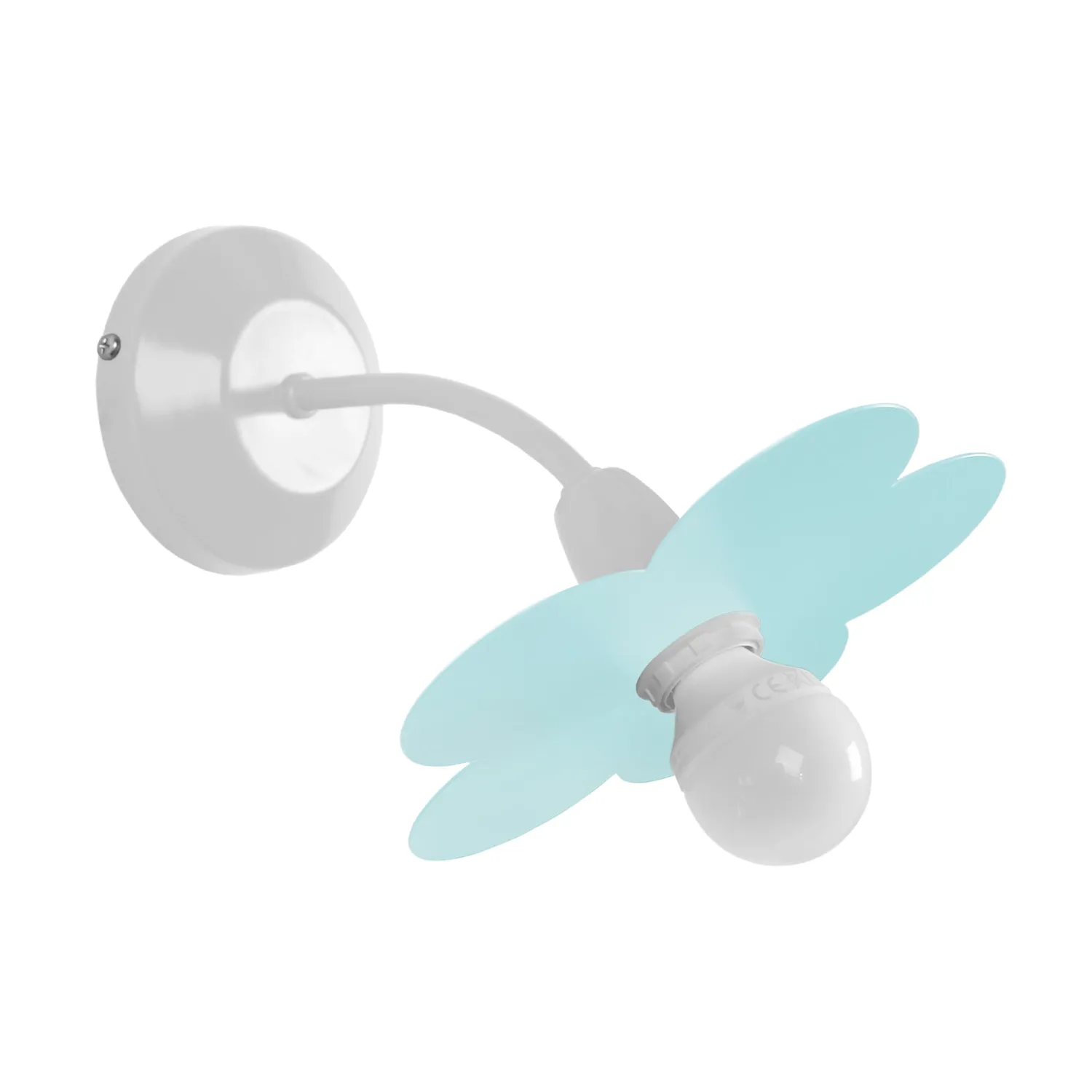 Tosel Pivoine applique 18x16cm metallo E14