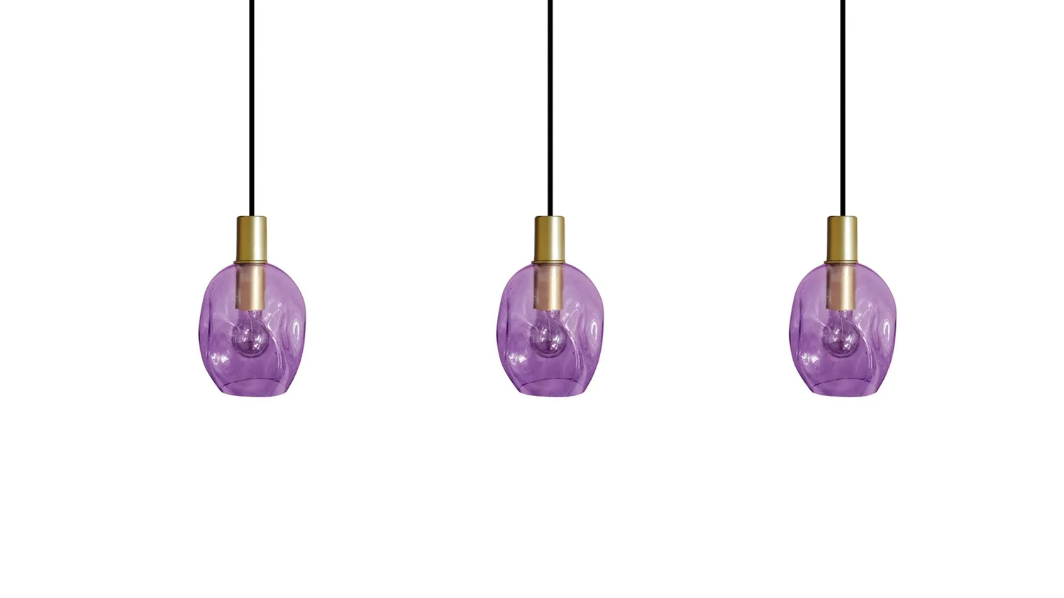 Tosel Vingolf Lampadario Barra Oro Vetro 70x120 cm