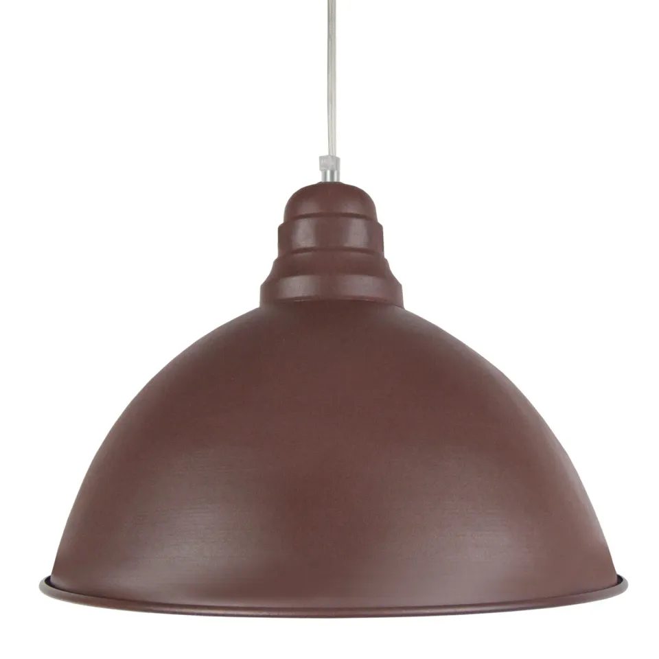 Tosel Bacino sospensione cupola oro D44x100 cm E27