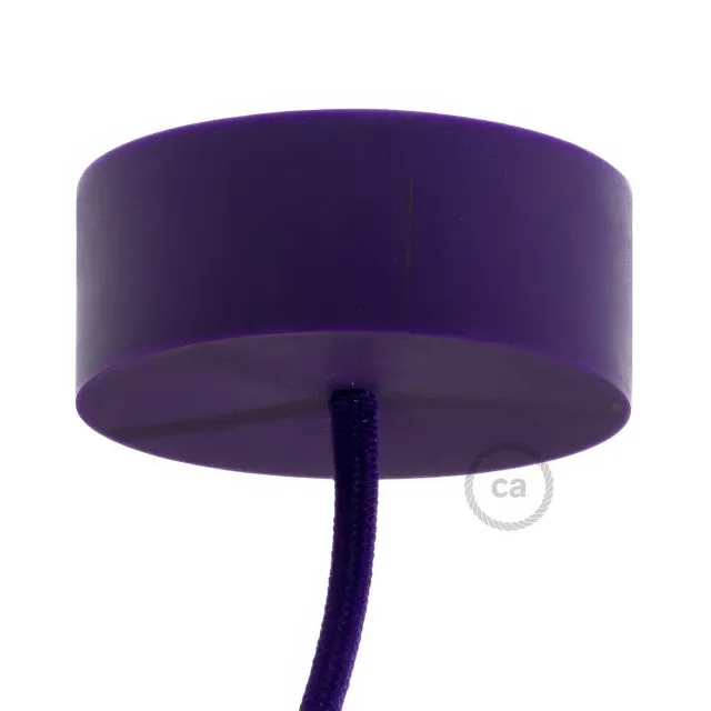 Creative Cables rosone soffitto silicone viola