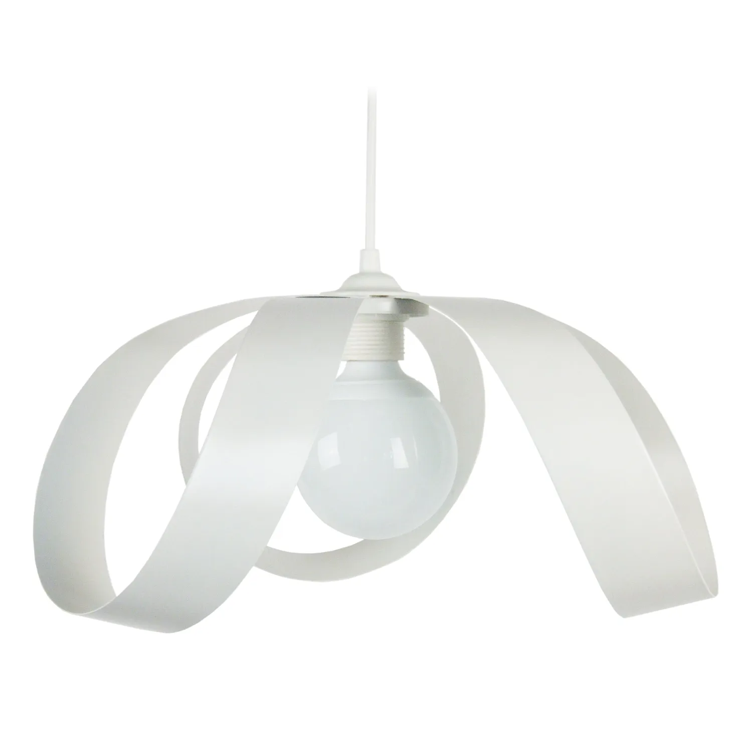 Tosel Erika sospensione metallo bianca D30 cm