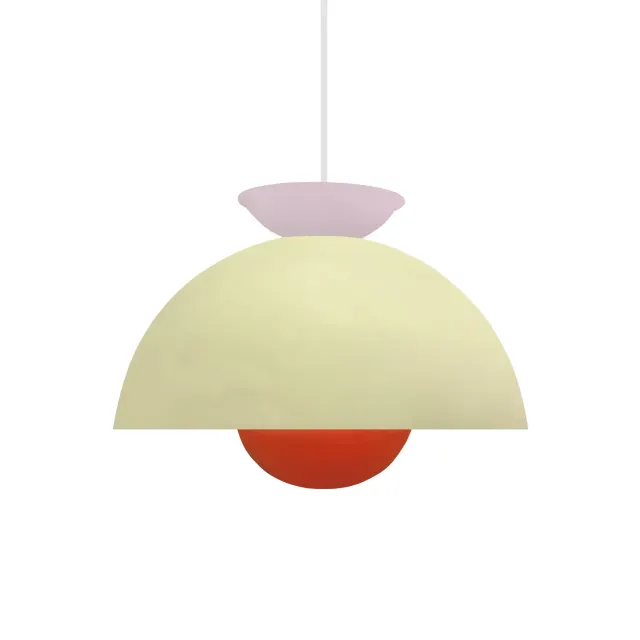Tosel Eleonor sospensione 30x110cm beige semiglobo