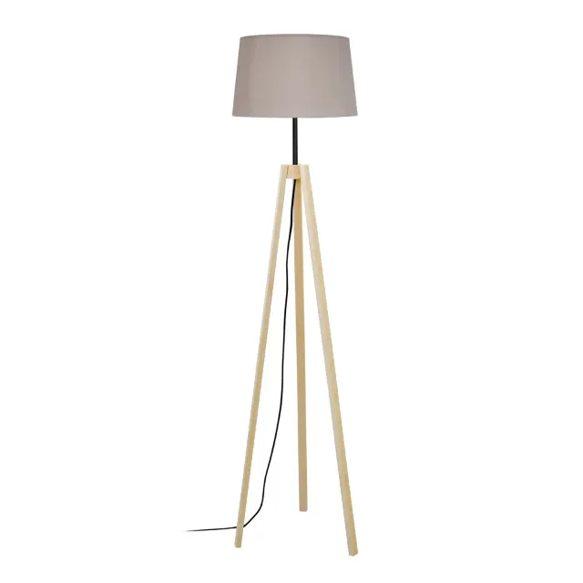 Tosel Viborg piantana treppiede legno naturale bianco