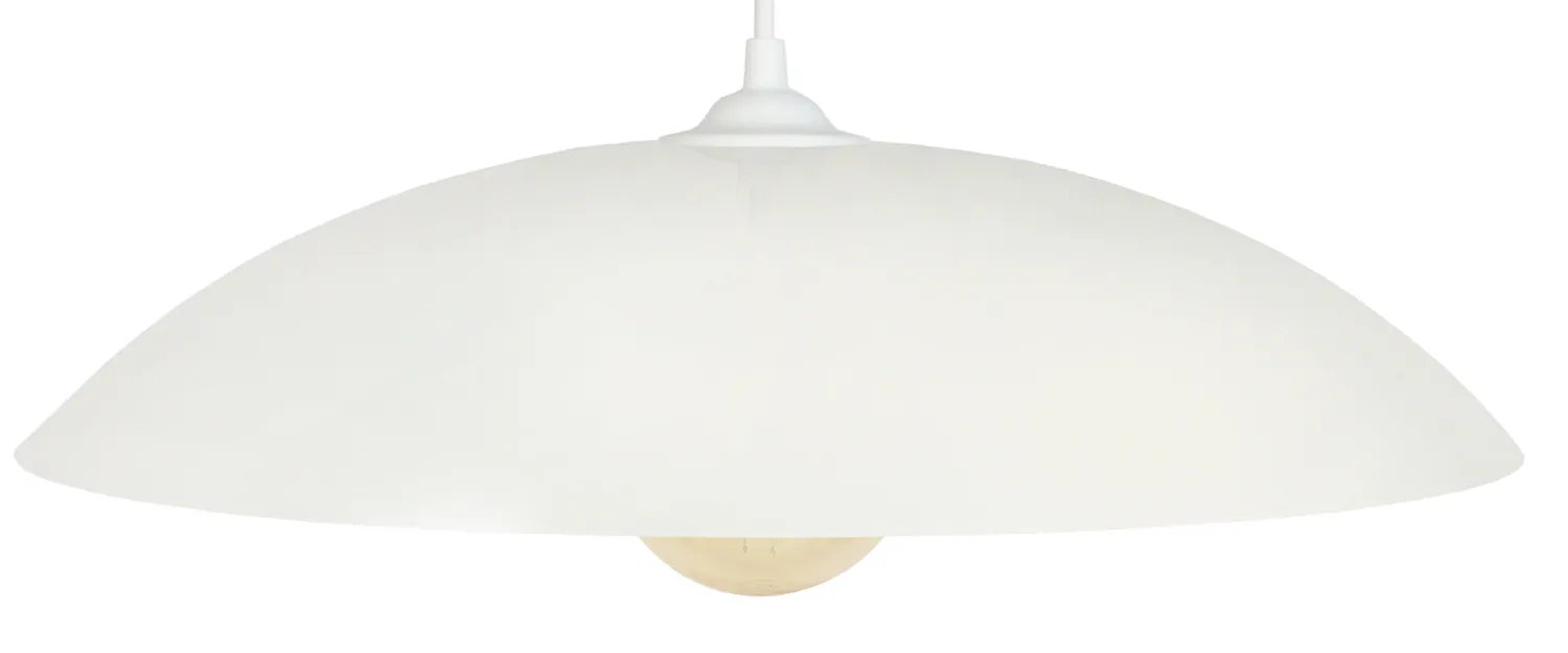 Tosel Demi Lune Big sospensione metallo bianco avorio D40