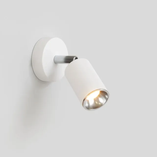 Creative Cables Bispot Faretto GU10 Bianco Cromo con Lampadina