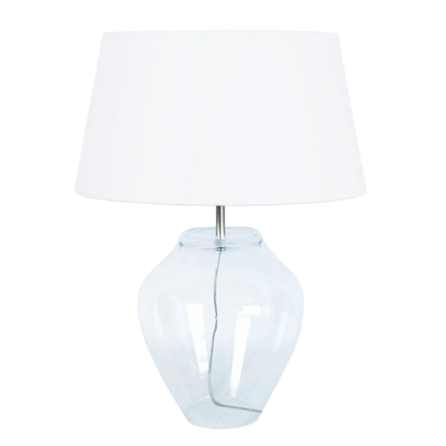 Tosel Vase lampada tavolo vetro trasparente 50cm E27