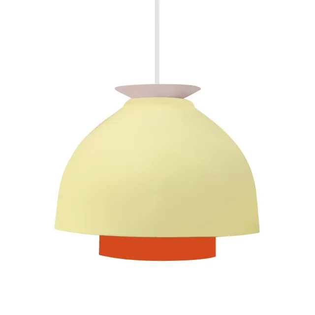 Tosel Mila sospensione metallo arancione 23x100 E27