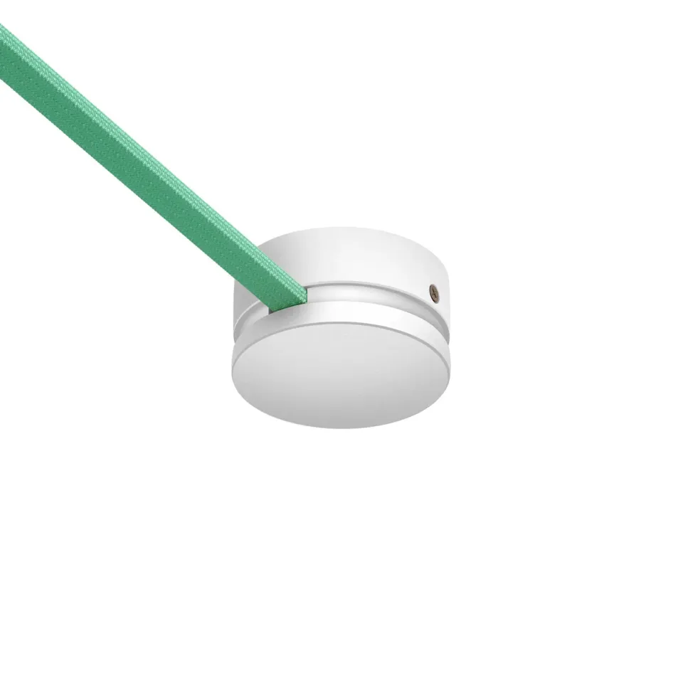 Creative Cables Filé Rosone Soffitto Legno Bianco 80 mm