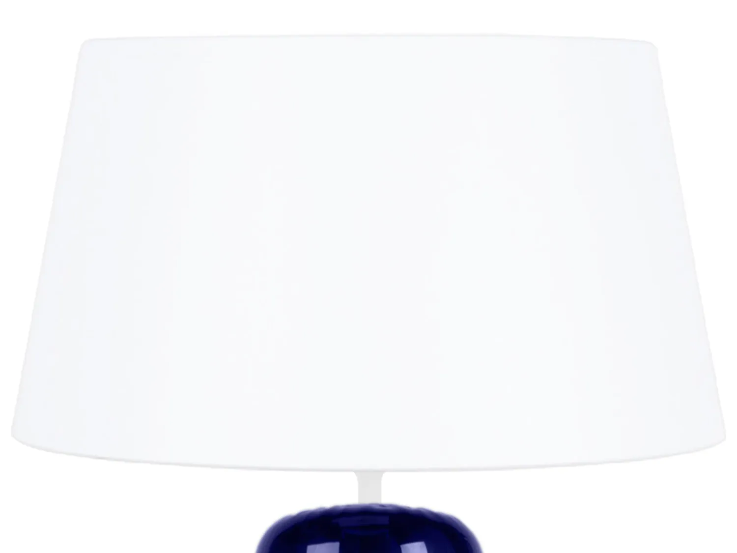 Tosel Reflectit bicono vetro lampada da tavolo 48 cm bianco