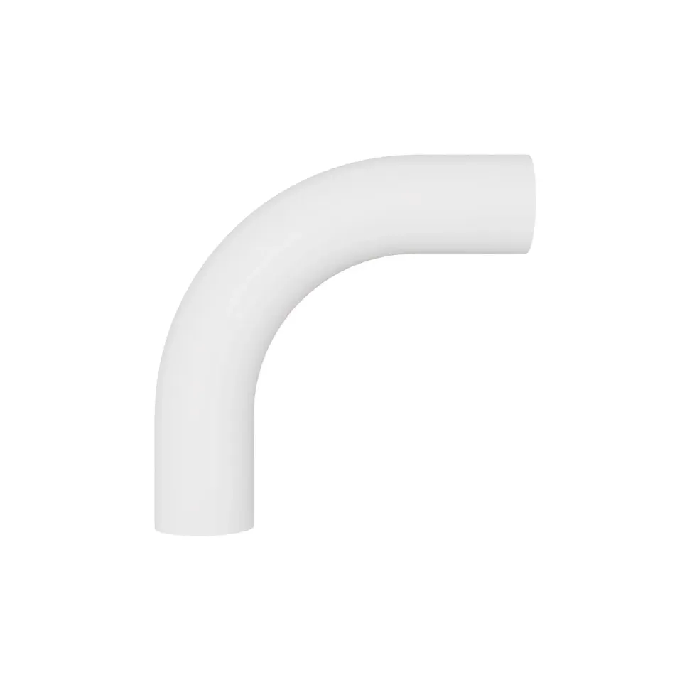 Creative Cables Tubo Prolunga Curva 5 cm Bianco Metallo M10