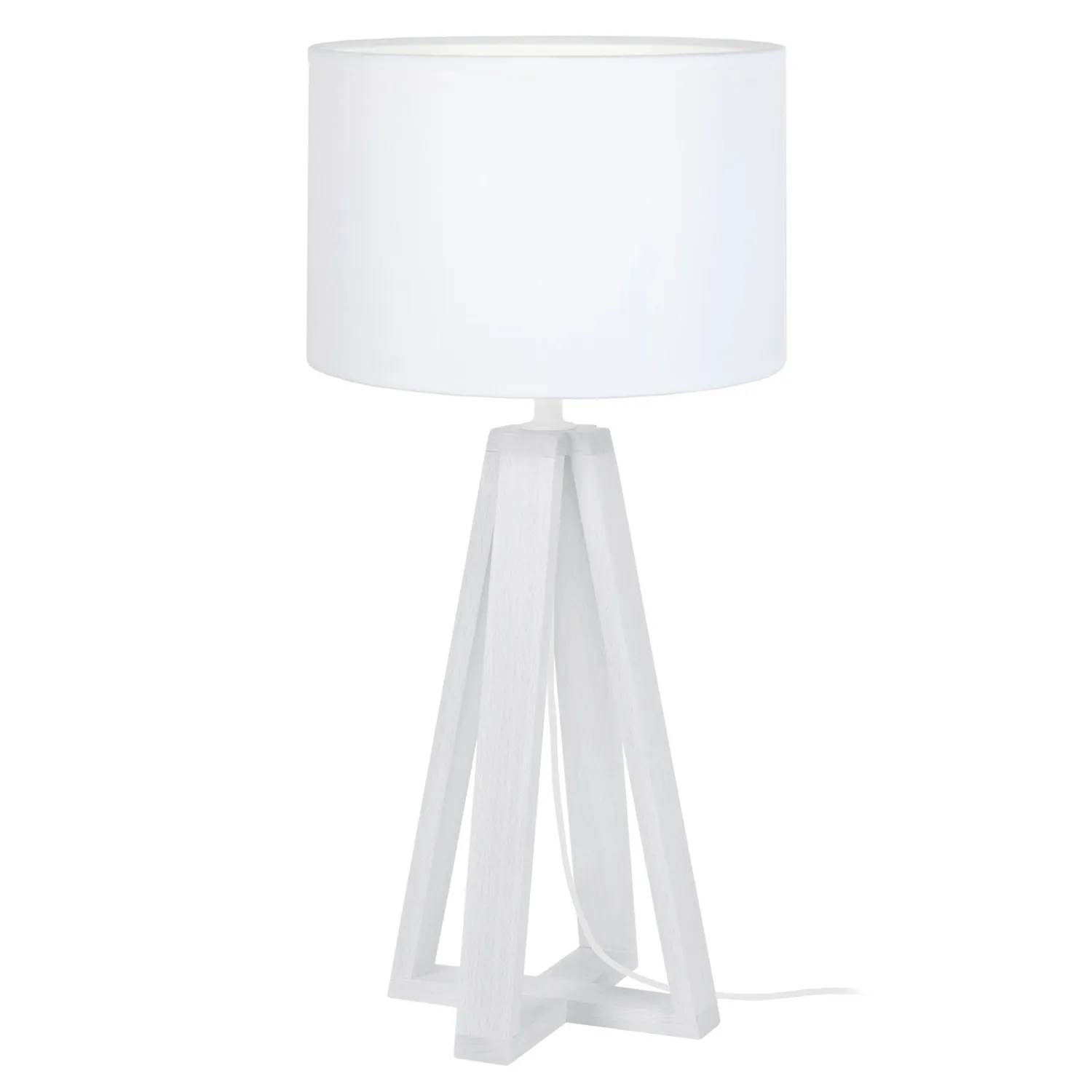 Tosel Linkoping lampada tavolo 50 cm naturale bianco