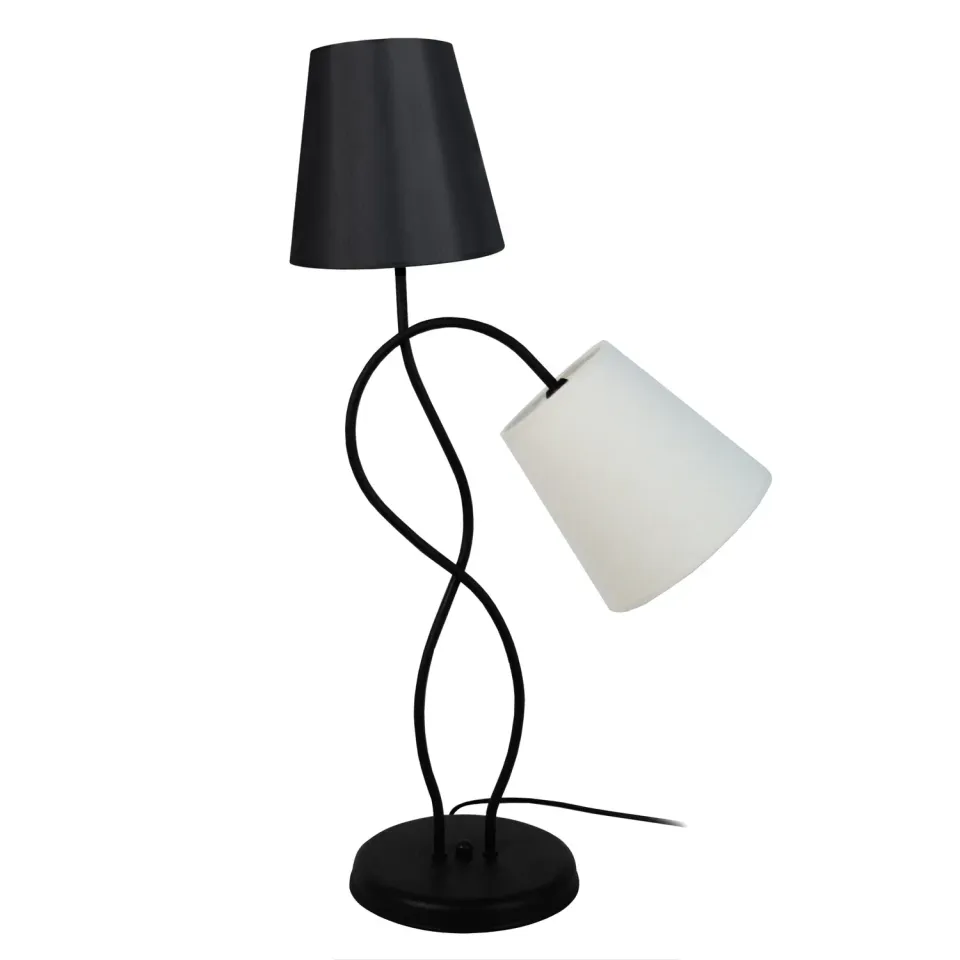 Tosel Nice lampada da tavolo marrone 2 luci E14