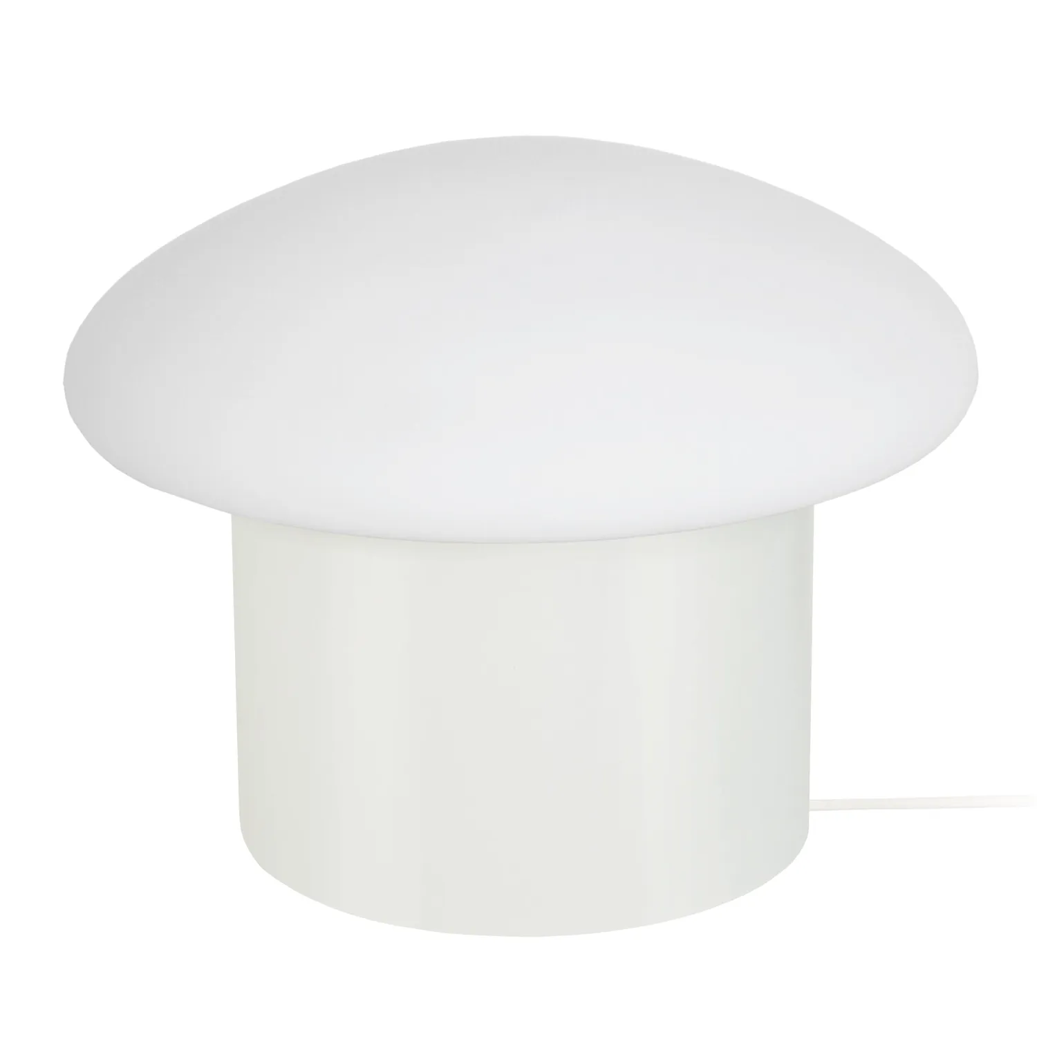 Tosel Pilz lampada tavolo 19x15 nero vetro bianco