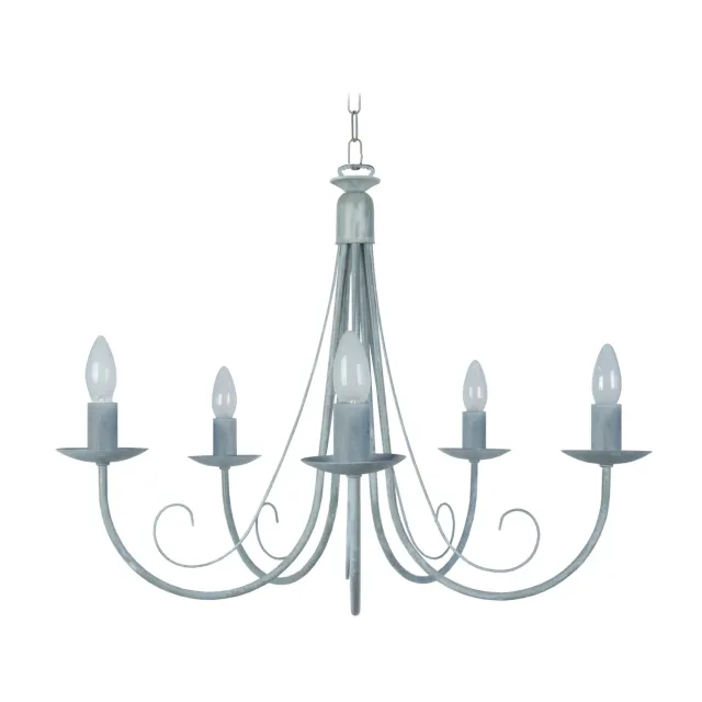 Tosel Côte d'Ivoire lampadario metallo taupe 60x80 cm