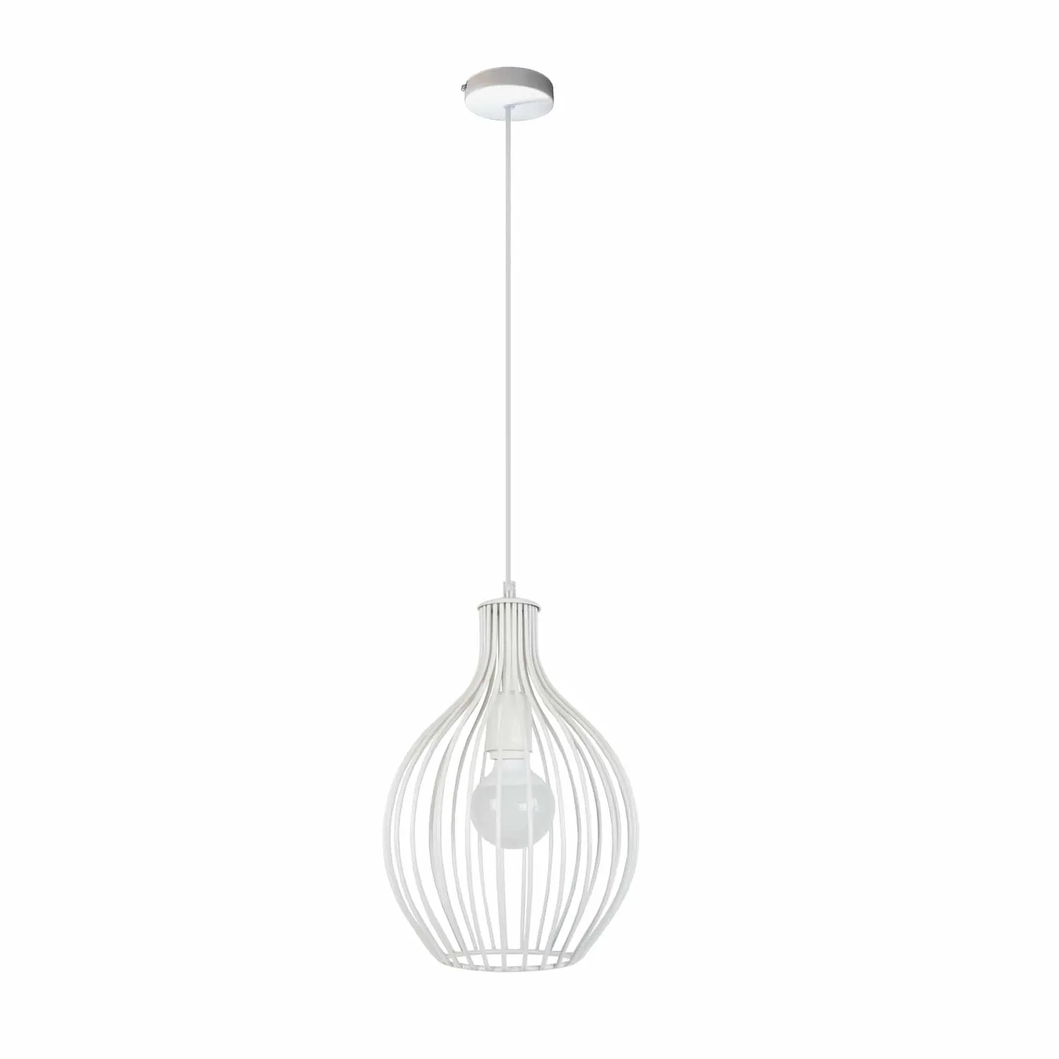 Tosel Rugby sospensione cupola nero 24x100 cm E27