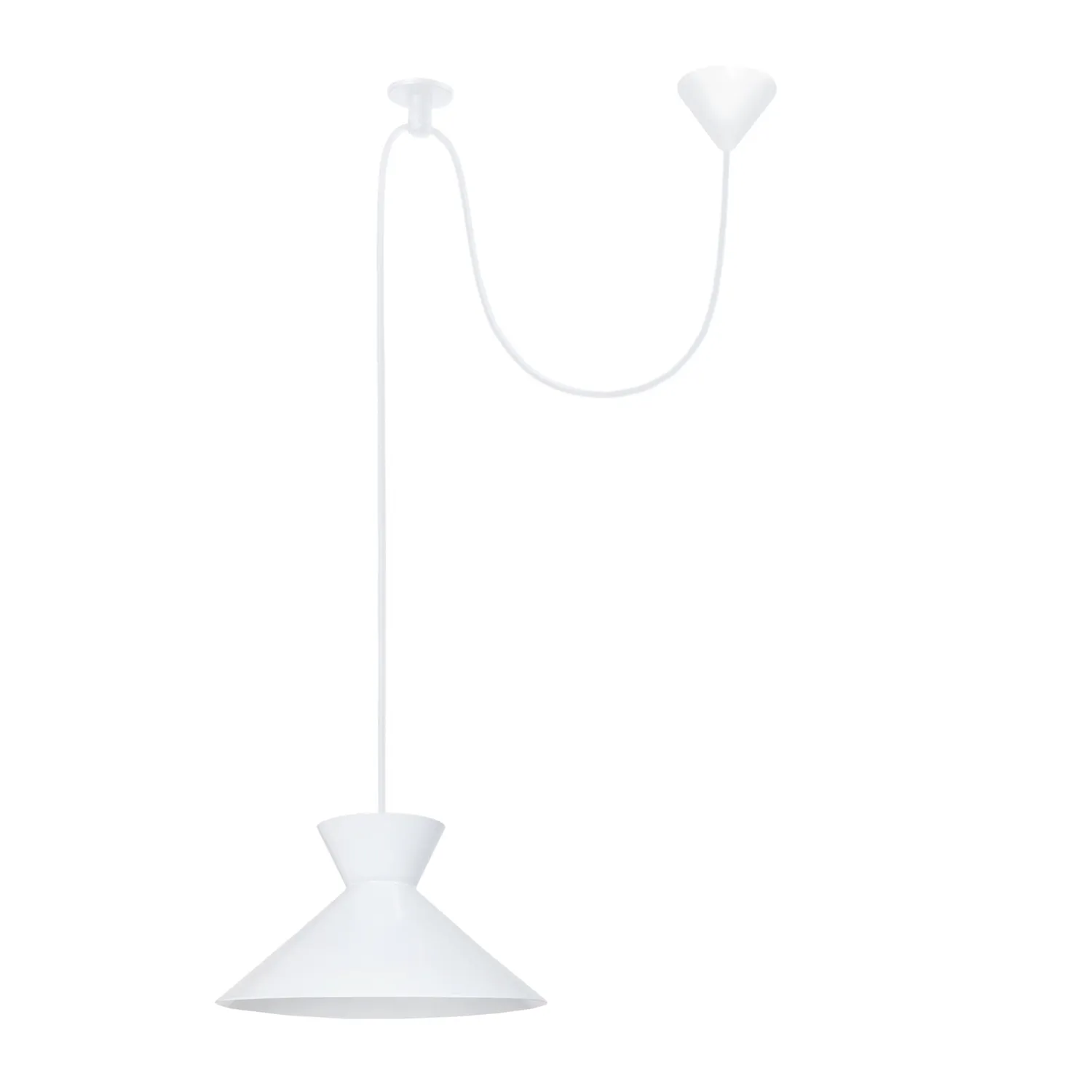 Tosel Leeds sospensione conica metallo 20x150 cm