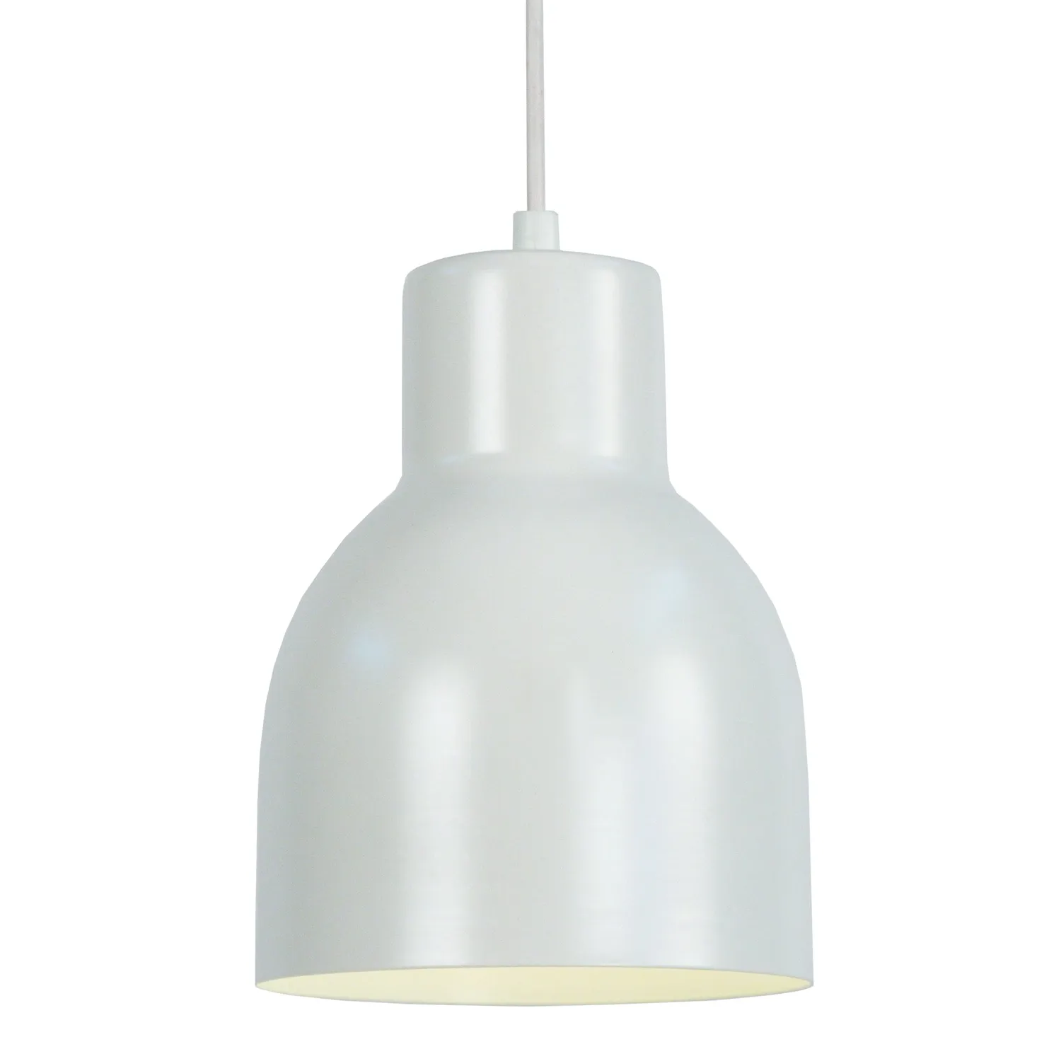 Tosel Carlson Lampada a Sospensione Campana Bianco 15x100 cm E27