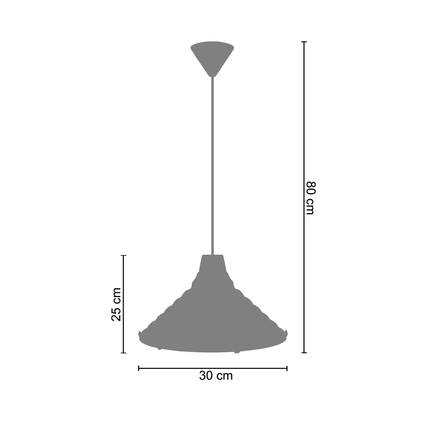 Tosel Tacks sospensione cupola marrone metallo