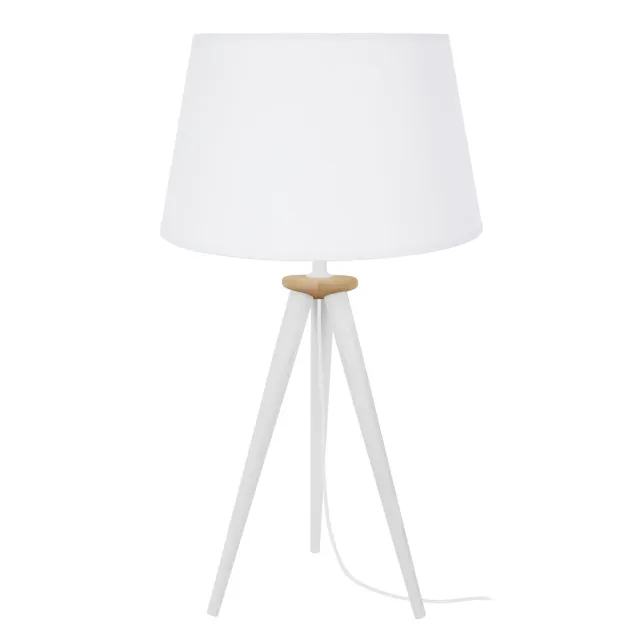 Tosel Arhus lampada da tavolo 30x56cm treppiede naturale