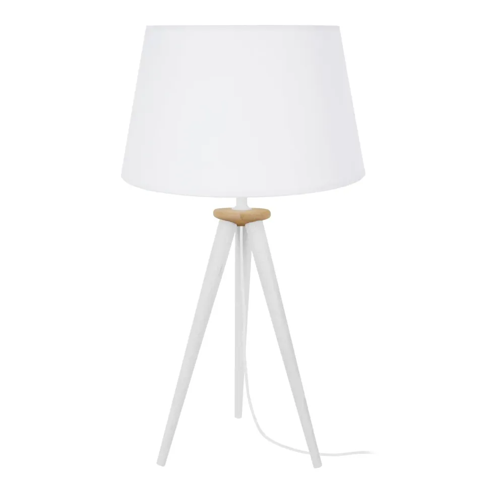 Tosel Arhus lampada da tavolo 30x56cm treppiede naturale