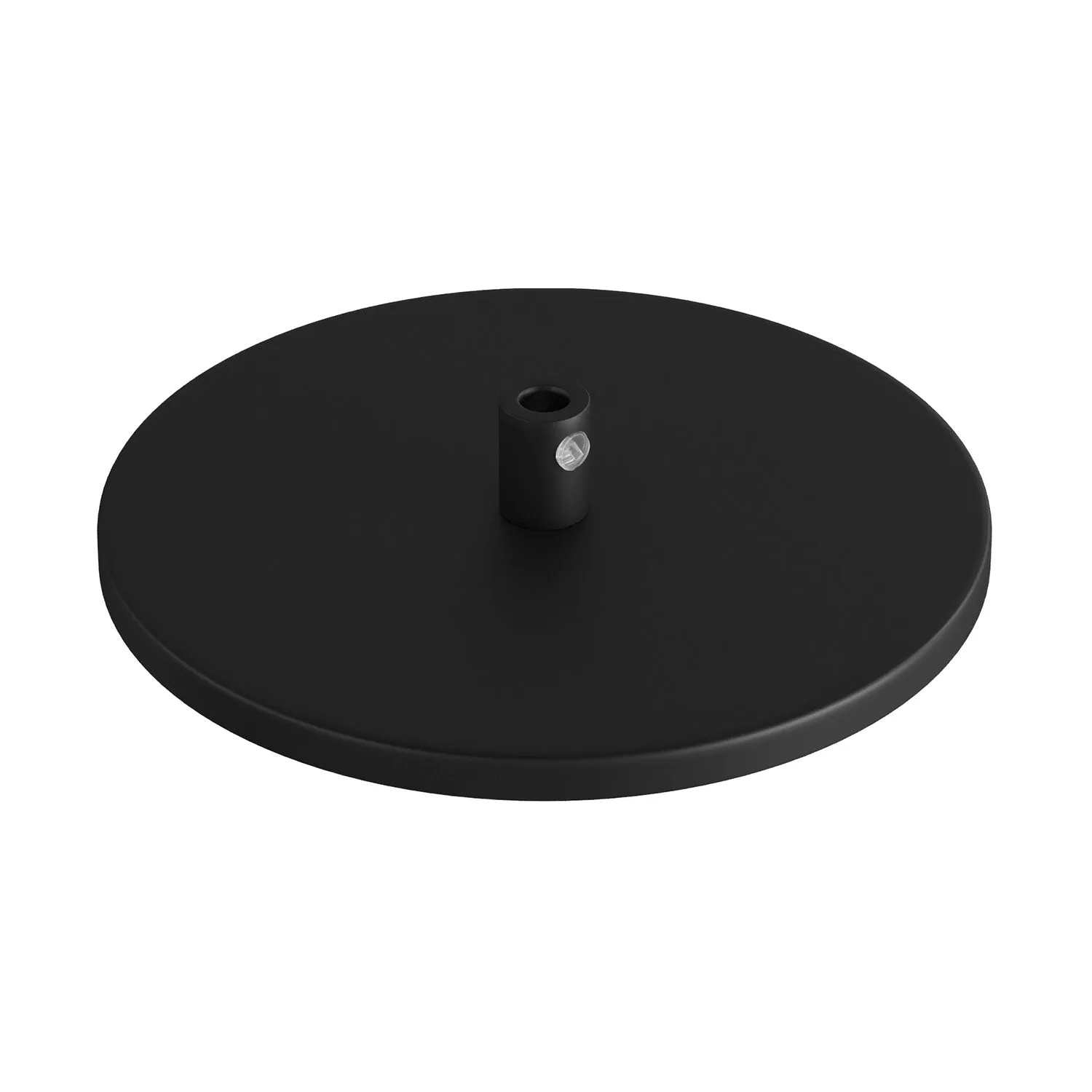 Creative Cables rosone da incasso soffitto nero 1 foro