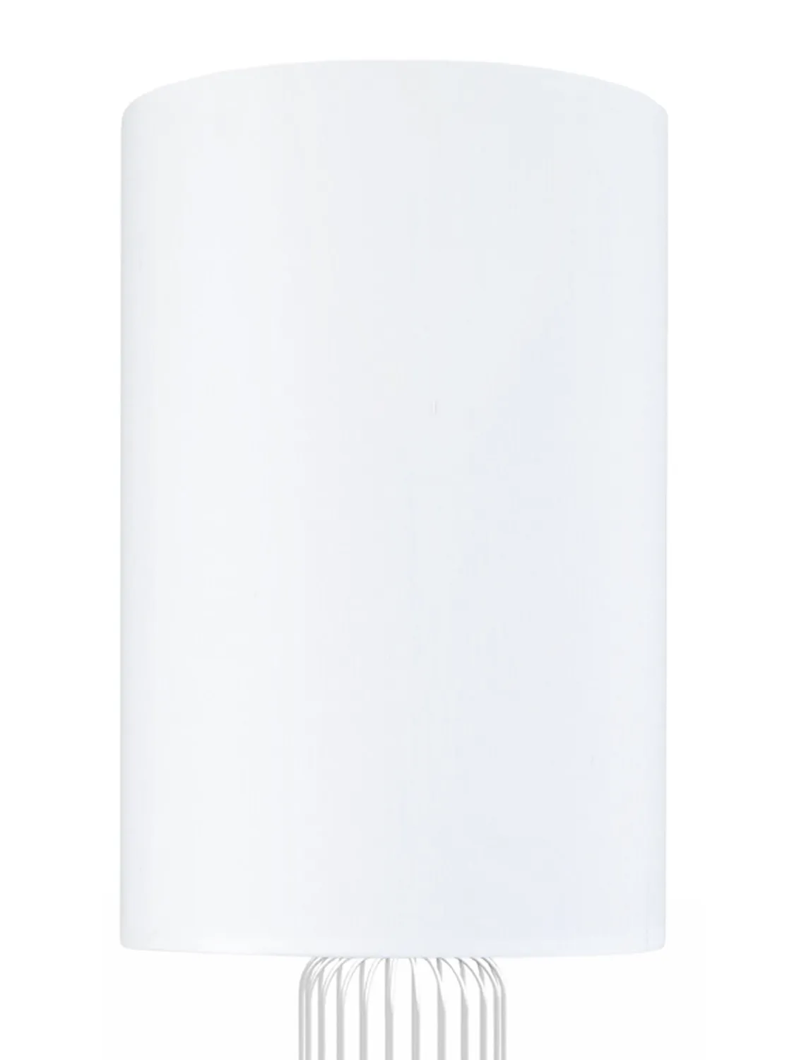 Tosel Lisburne piantana colonna tessuto bianca 30x155cm E27
