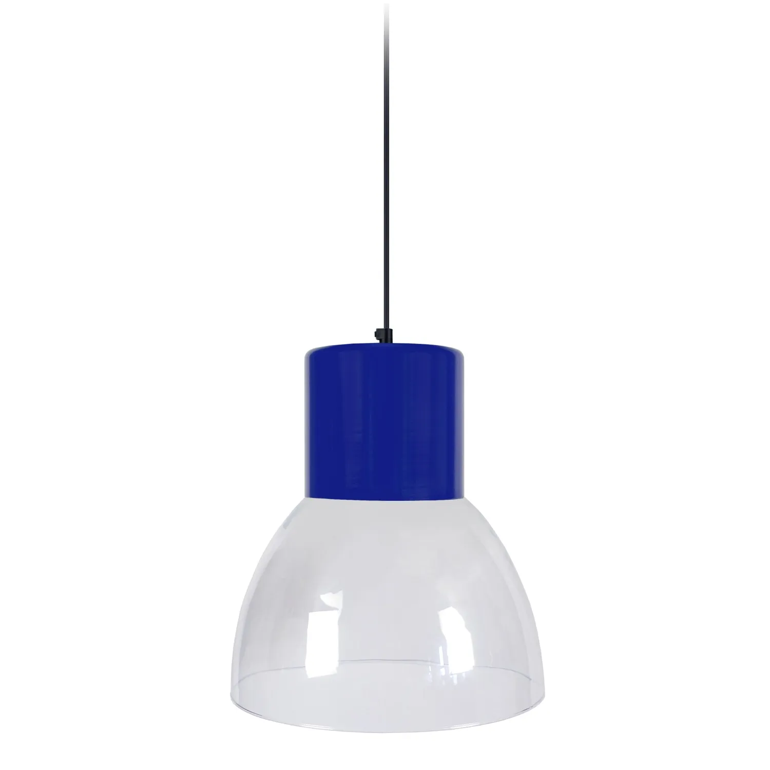 Tosel Seta sospensione vetro cupola bianco 25 cm