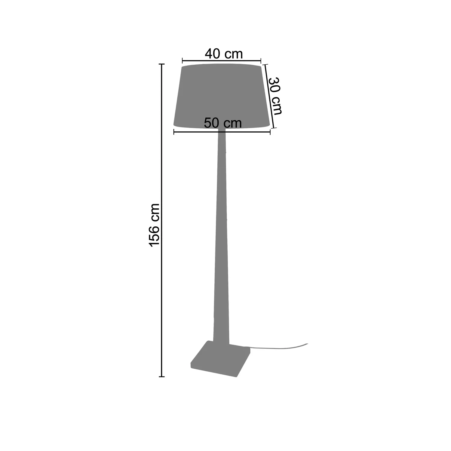 Tosel TACKS piantana legno 156cm E27 ecru
