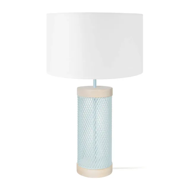 Tosel Adonis lampada tavolo bianca cilindro 50cm