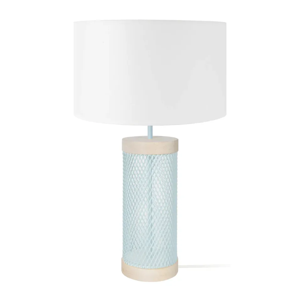 Tosel Adonis lampada tavolo bianca cilindro 50cm