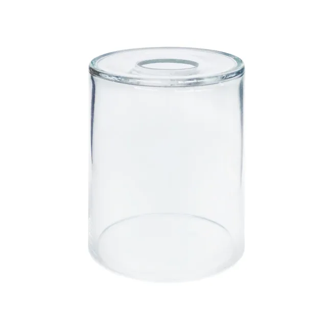 Tosel Teak paralume vetro trasparente D12cm E27