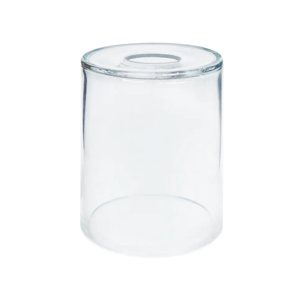 Tosel Teak paralume vetro trasparente D12cm E27