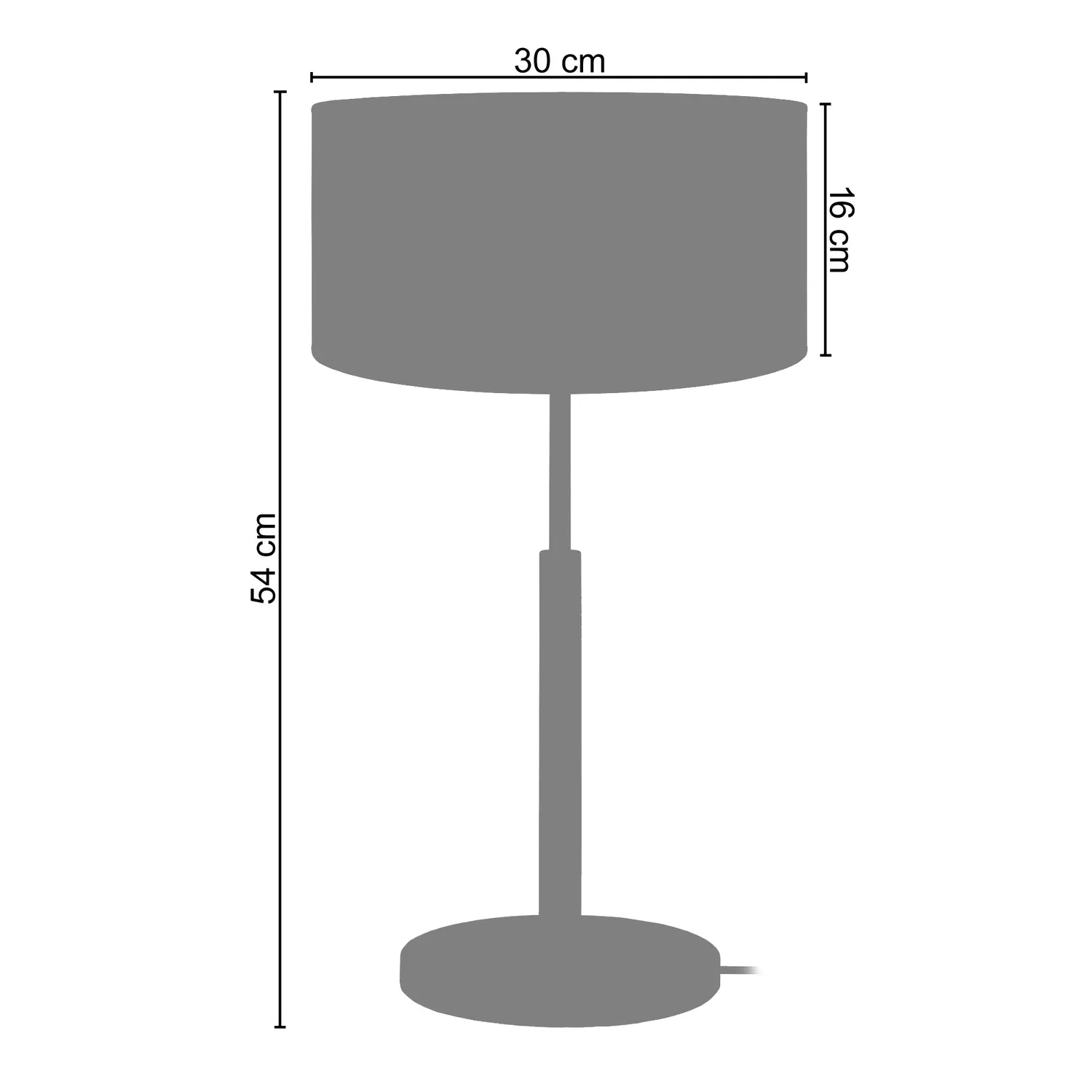 Tosel Goa lampada da tavolo colonna legno 30x51 cm