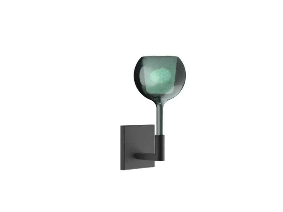 Penta Glo applique mini nero verde specchiato G9