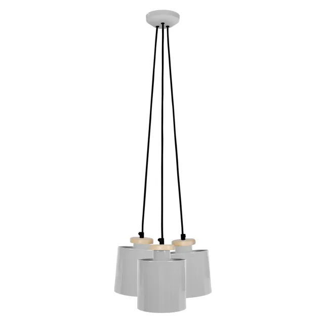 Tosel Uzibuze Lampadario a Grappolo Nero 30x90cm