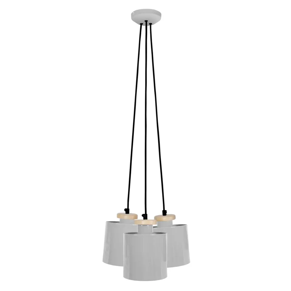 Tosel Uzibuze Lampadario a Grappolo Nero 30x90cm
