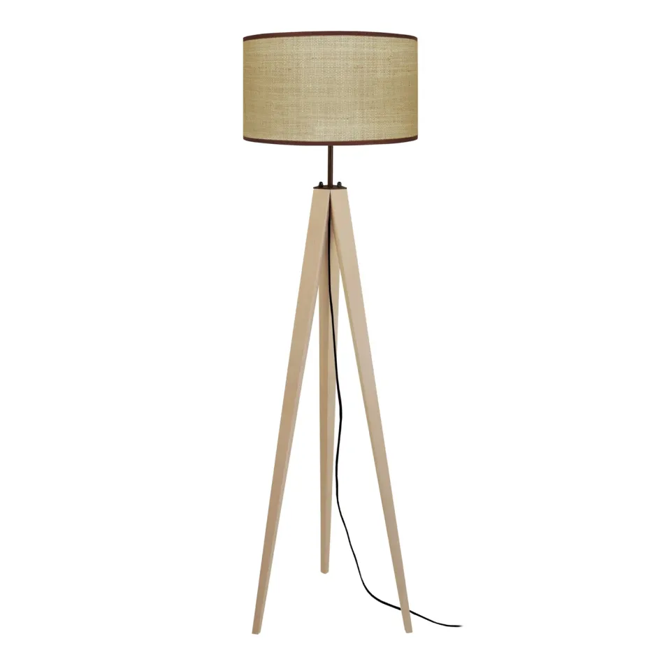 Tosel Goa piantana treppiede legno naturale