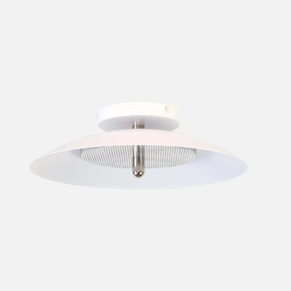 Souda Signal plafoniera bianco nichel a soffitto