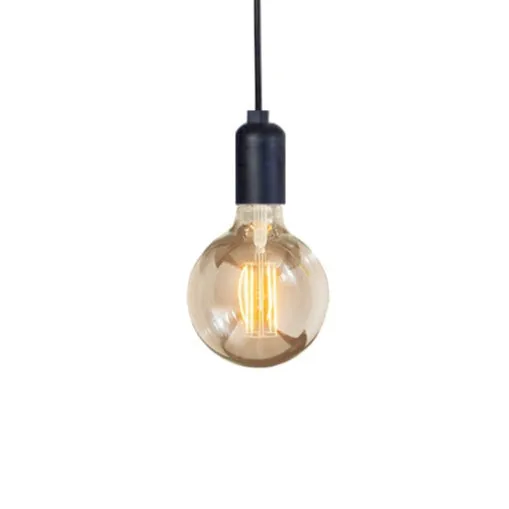 Tosel Krake Lampadario Nero 7 Luci a Cavi Sospesi 120 cm