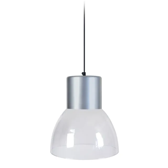 Tosel Seta sospensione vetro cupola bianco 25 cm